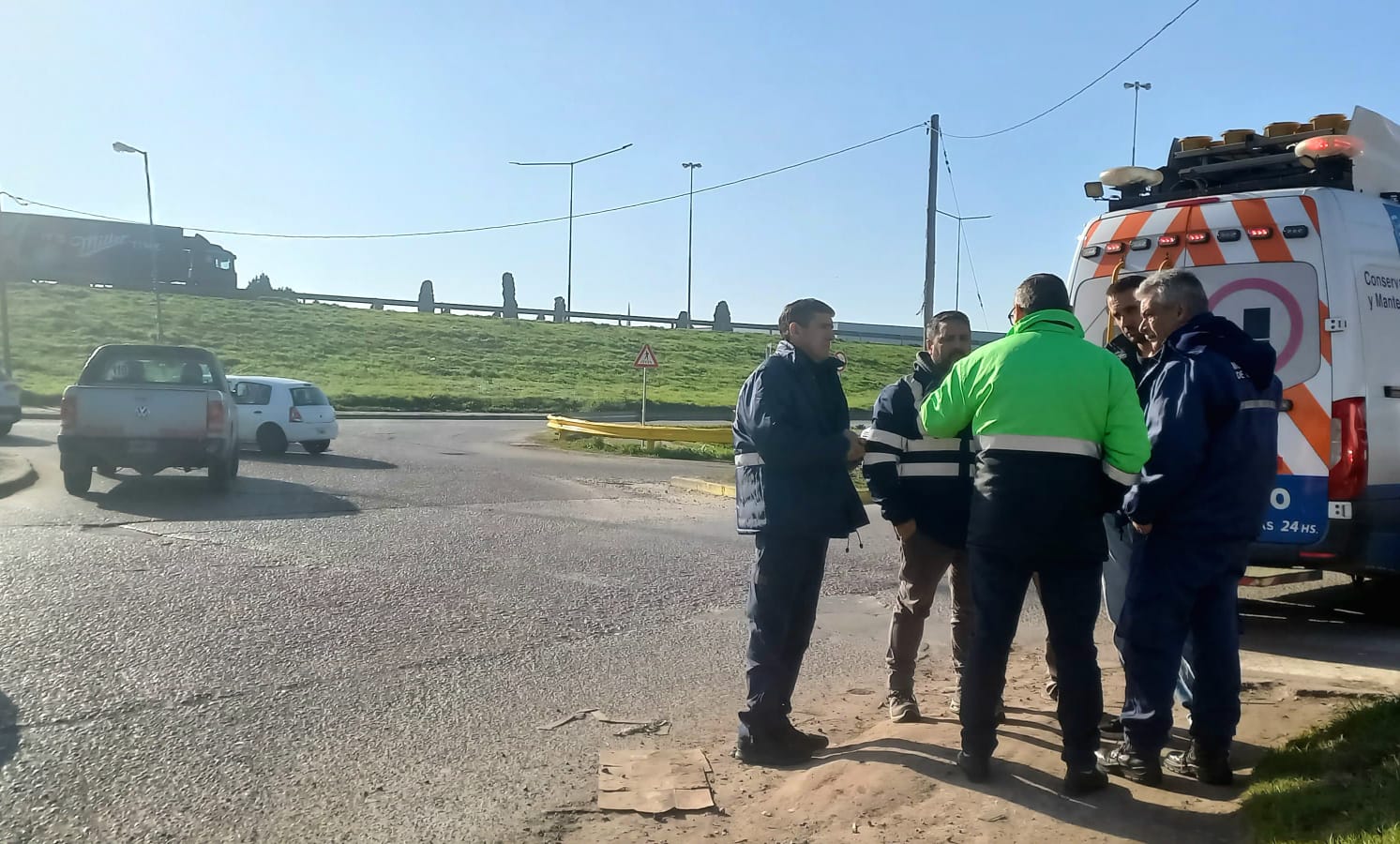 NOTICIAS CAMPANA: AUTOPISTAS DEL SOL INICIA TRABAJOS DE REPARACION DE CALZADA EN LA ZONA DE LA ROTONDA DEL MAC DONALD&acute;S